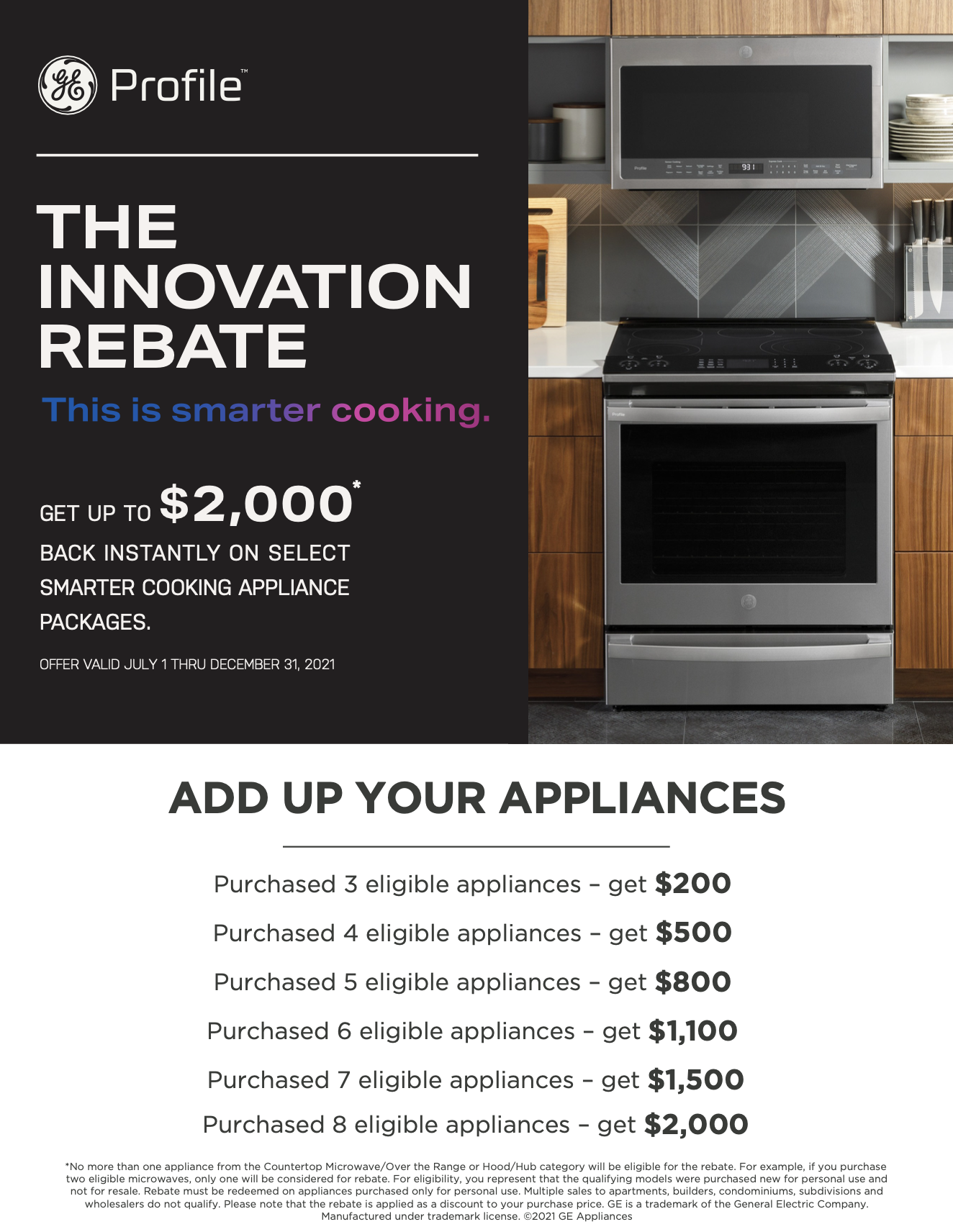 Home Depot Rebate for Cooking Appliances