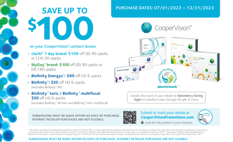 How To Claim A Coopervision And Biofinity Contacts Rebate