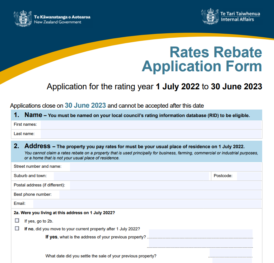 Rebate Renewal Form 2022