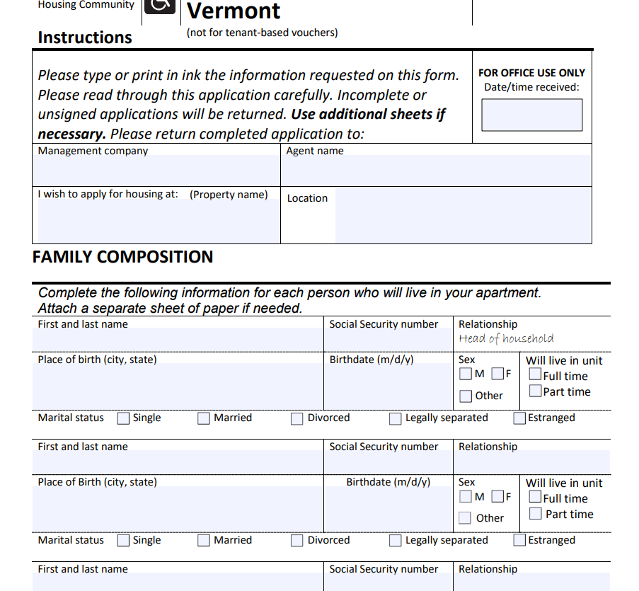 Vermont Renters Rebate Form 2022