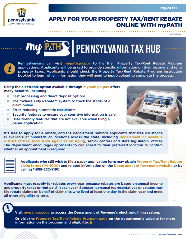 Pennsylvania Renters Rebate 2023