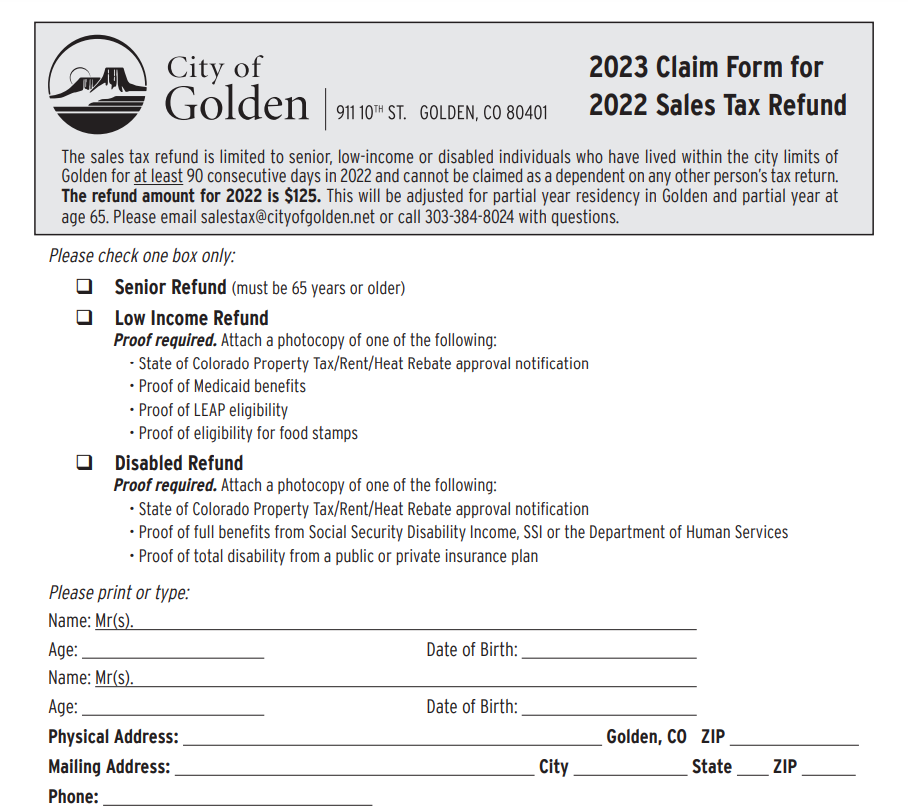 Colorado Tax Rebate 2023 Eligibility Requirements Filing Options And Benefits Printable