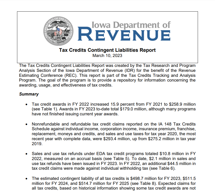 Iowa Tax Rebate 2023