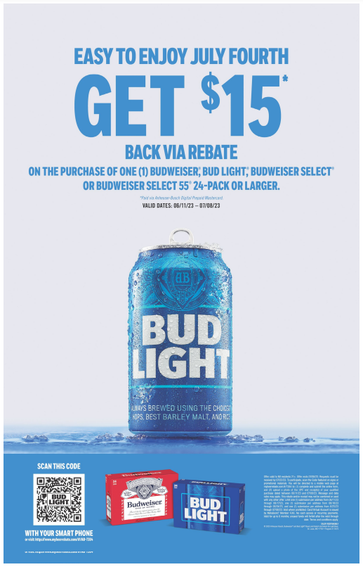 Bud Light $20 Rebate