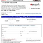 Macy's Rebate Form 2021