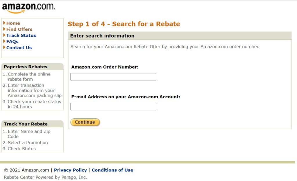 Amazon Review And Rebate Printable Rebate Form