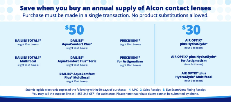 Alcon Dailies Rebate Form Printable Rebate Form