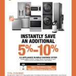 Home Depot 5-10% OFF LG Appliance Bundle