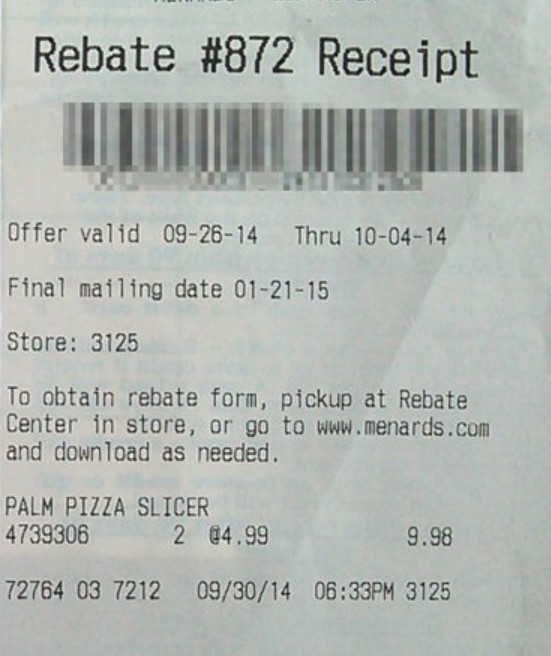 How To Find Your Lost Menards Receipts Printable Rebate Form