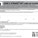JCPenney Rebate Form 2021 $200 Gift Card