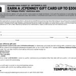 JCPenney Rebate Form 2021 $300 Gift Card