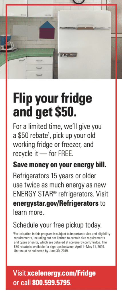 Xcel Refrigerator Rebate Form 2021