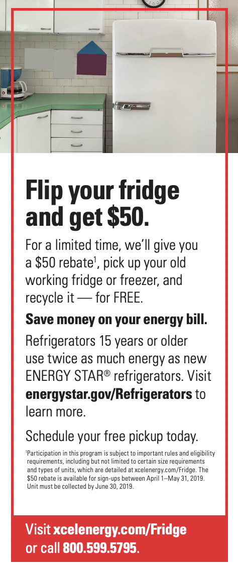 Xcel Refrigerator Rebate Form 2022
