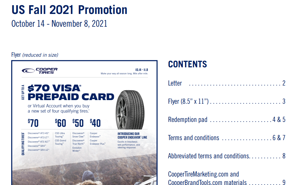 Cooper Tire Mail In Rebate Form Printable Rebate Form