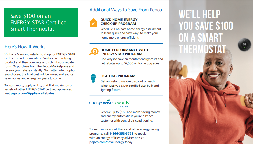 Pepco Appliance Recycling Printable Rebate Form
