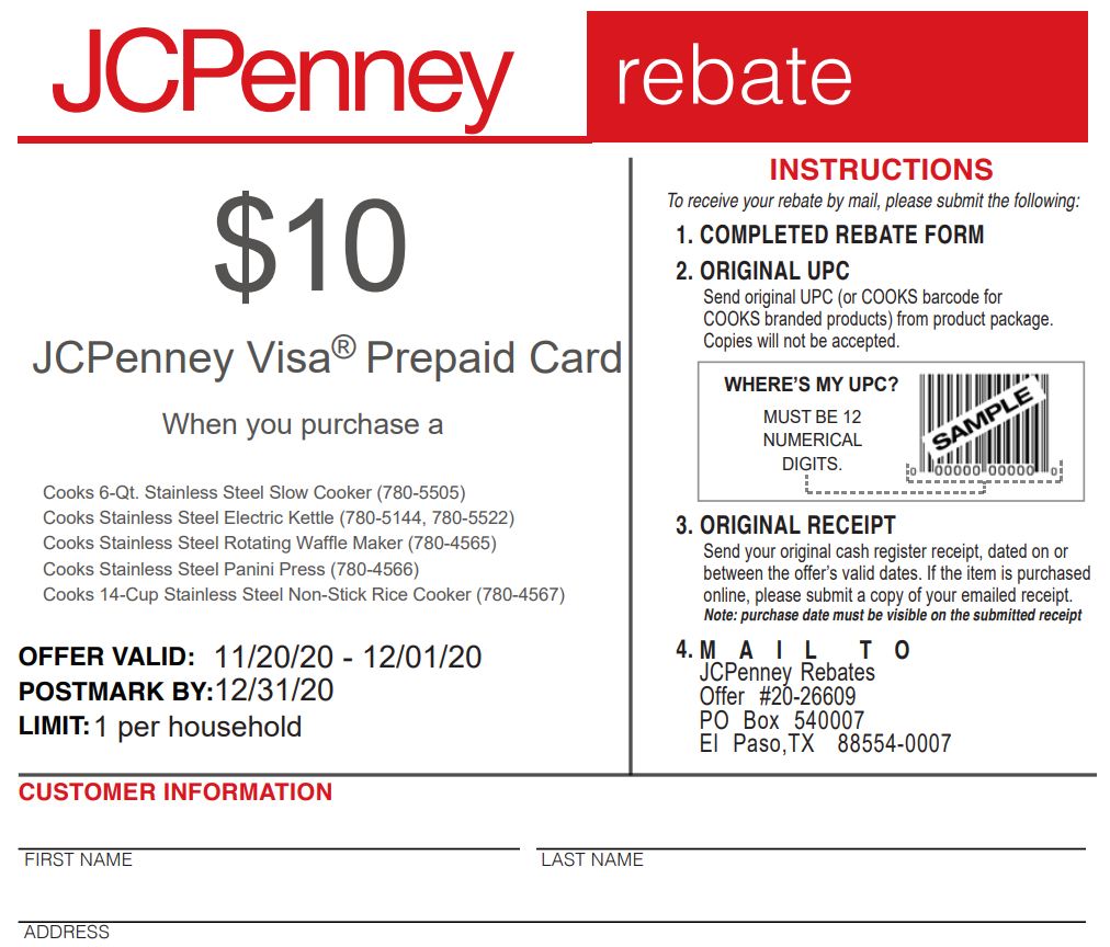 Jcpenney Rebates