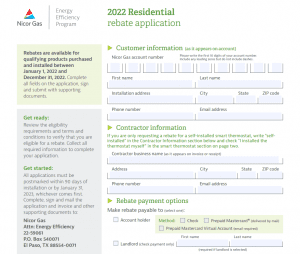 Nicor Rebates Furnace PrintableRebateForm Net   Nicor Rebates 300x254 