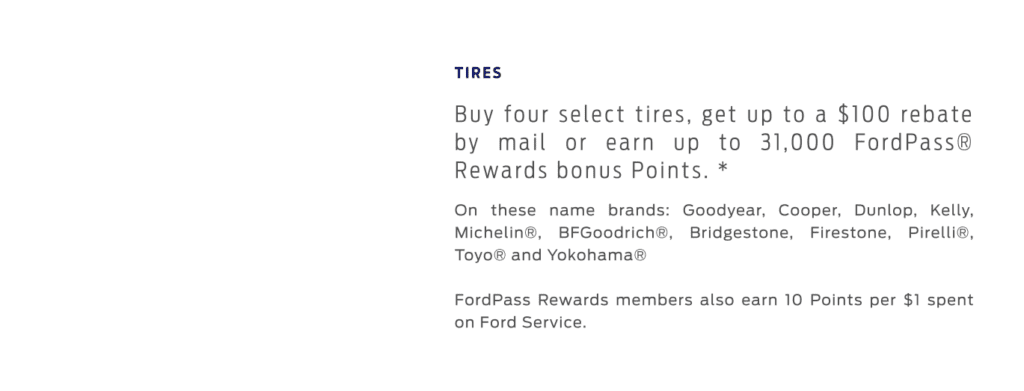 Ford Tire Rebate Form 2023