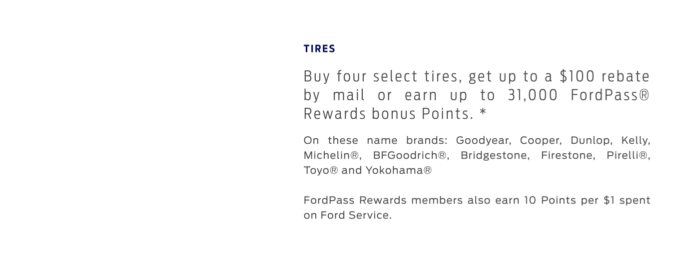 Ford Tire Rebate Form 2024