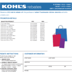 Kohls Rebate Form Toastmaster