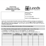 Leeds Council Tax Rebate Form