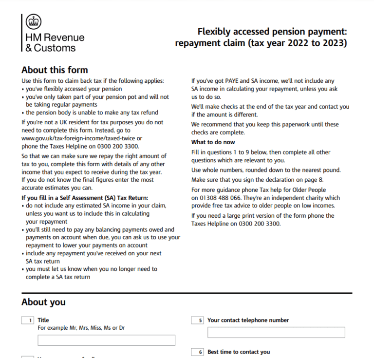 P55 Tax Rebate Form Business Printable Rebate Form