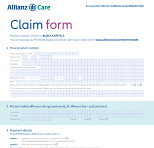 Reimbursement Form Bajaj Allianz Application - PrintableRebateForm.net