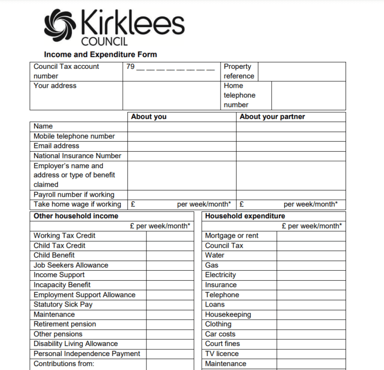 Council Tax Rebate Form Online