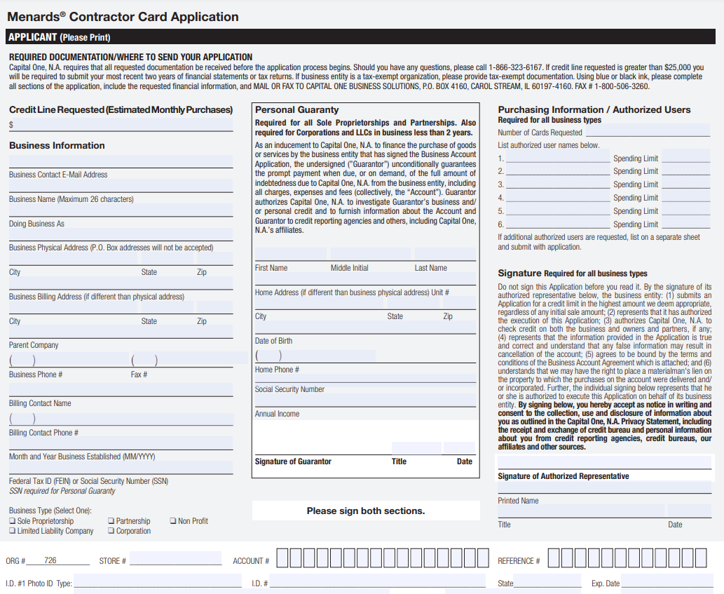 Menards 11 Rebate Form Printable PDF