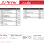 Rebate Form For Jcpenney