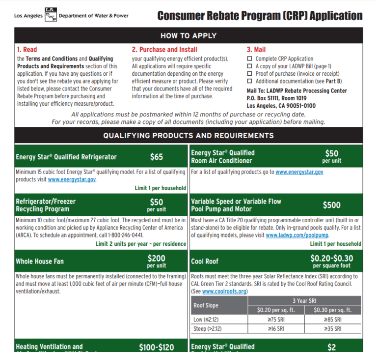 Consumer Rebate Program Calculator