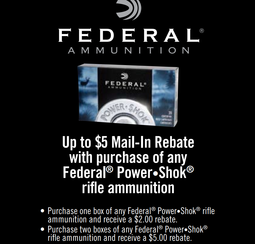 Federal Rebate Ammo Printable Rebate Form