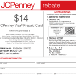 Jcpenney Mail In Rebate Form