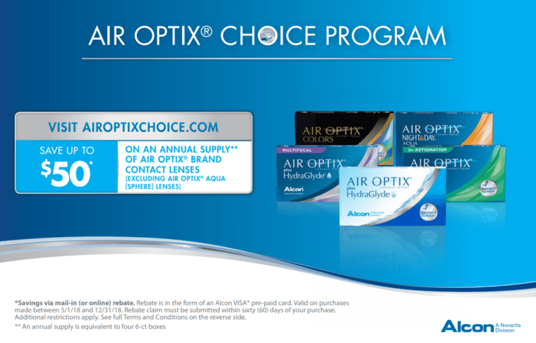 Air Optix Choice Rebate Form