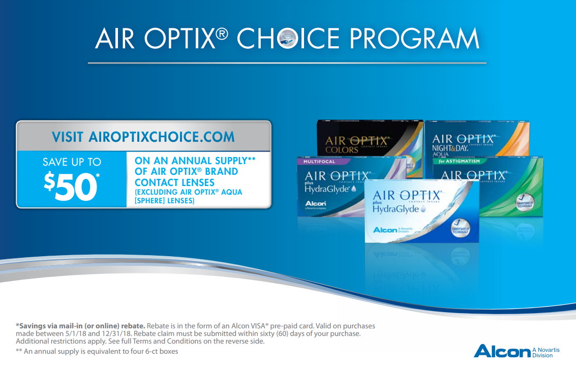 Air Optix Printable Rebate Form