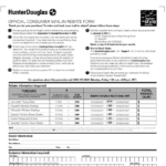 Hunter Douglas Rebate Form PDF