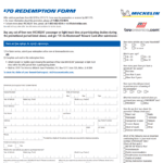 Michelin Tires Rebate Form