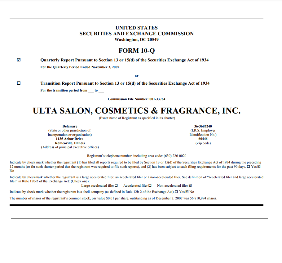 ULTA Salon, Cosmetics & Fragrance Rebate