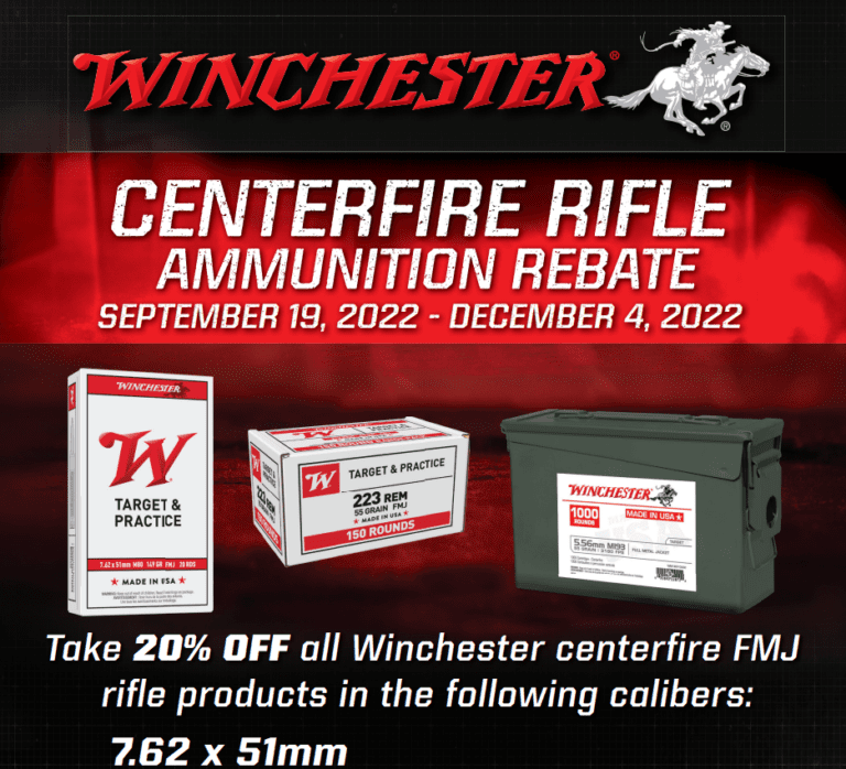 Winchester Ammo Rebate 2022 Form