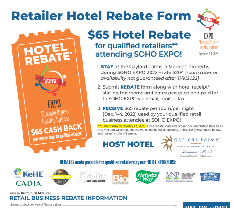 Hotels Rebate Form 2023 PrintableRebateForm