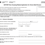 Ontario New Housing Rebate Form 2023