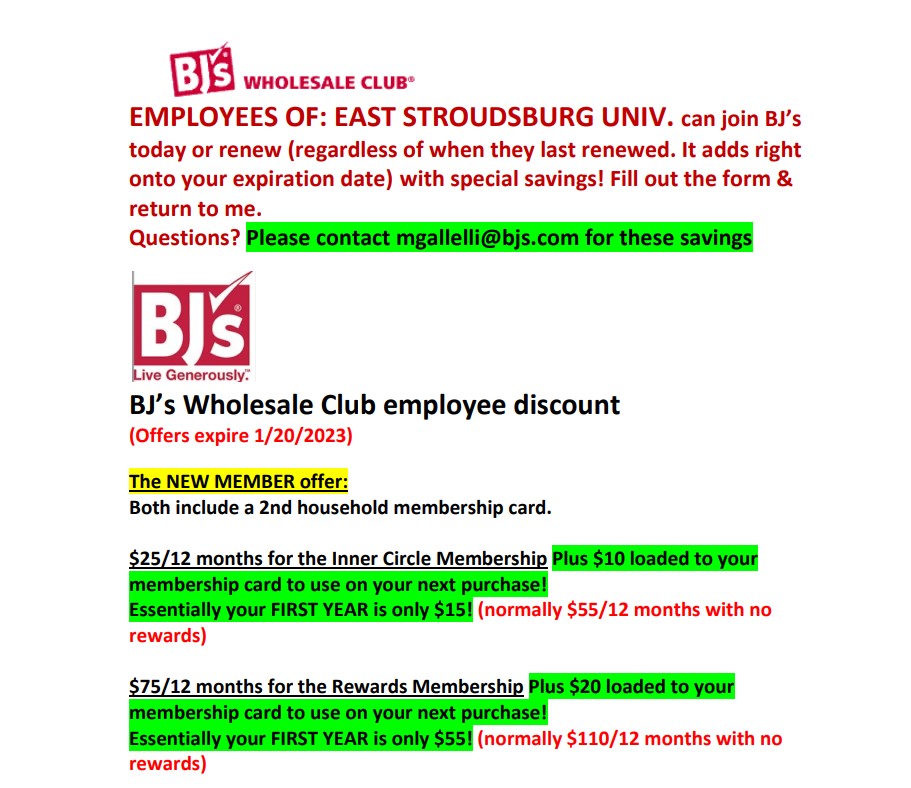 BJ's Wholesale Club Rebate 2023