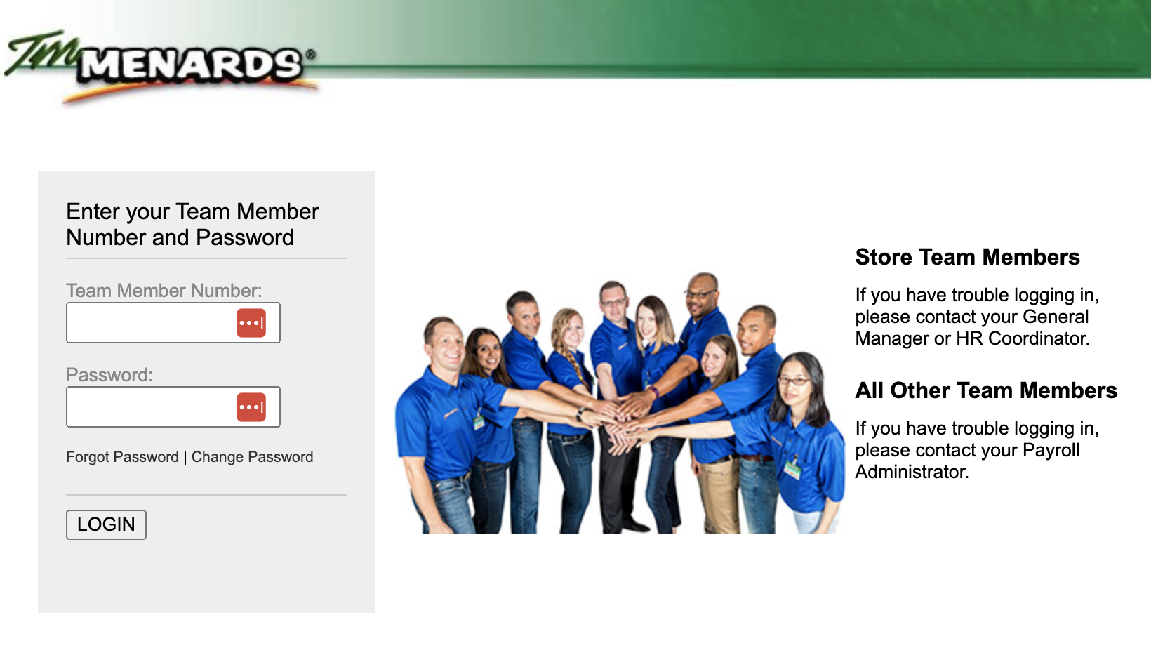 Menards TM Login