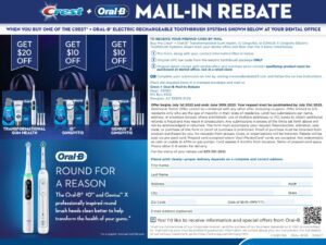 Oral B Rebate Form 2024 - Printable Rebate Form