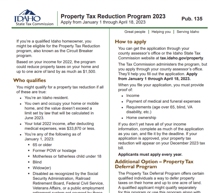 Idaho Rebate Check 2023