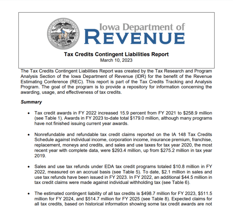2023 Iowa Tax Brackets Printable Rebate Form