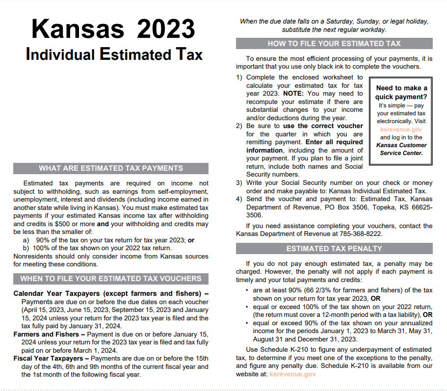 Kansas Tax Rebate 2023