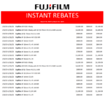 Fujifilm Rebate 2023