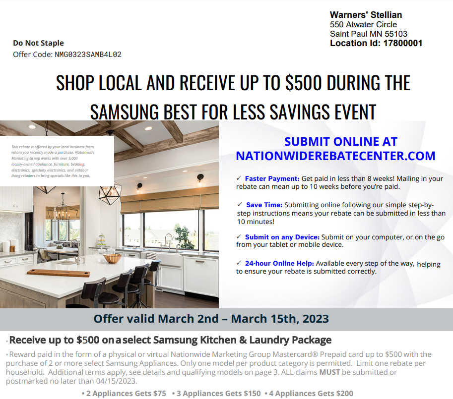 Samsung Rebate Program Get Discounts On Eligible Products Printable 