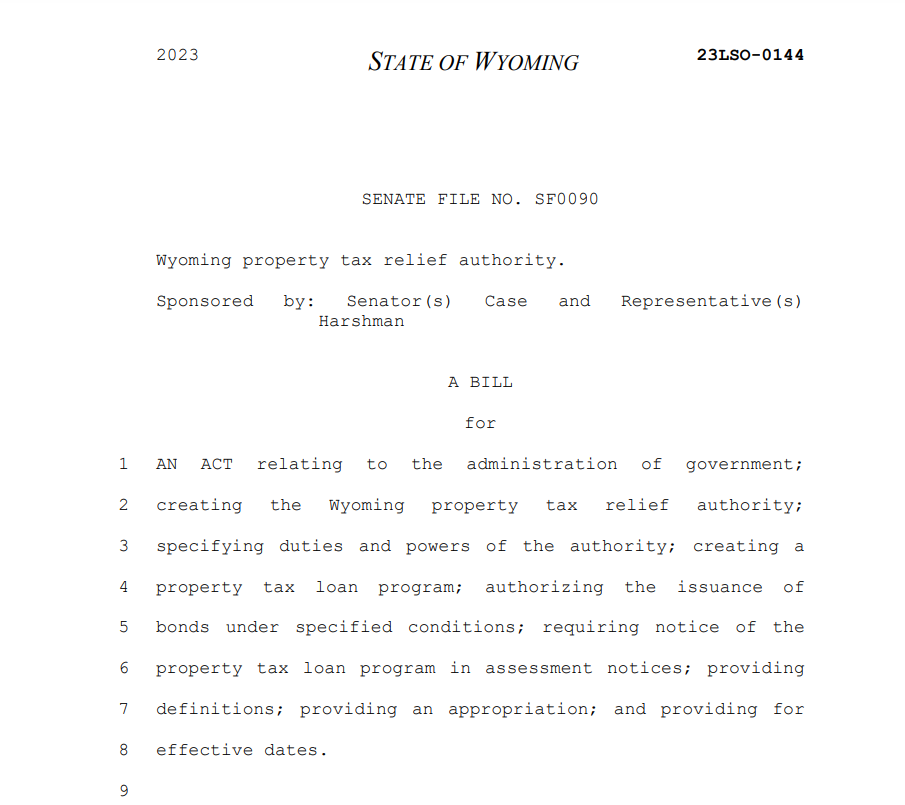 Wyoming Tax Rebate 2023